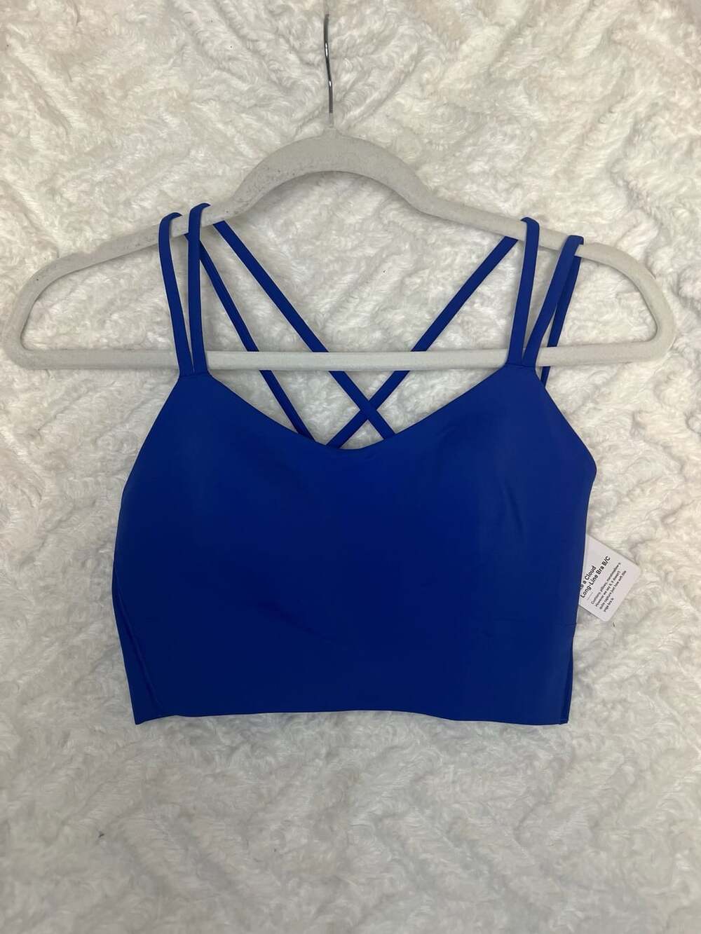 NWT Lululemon Like a Cloud Longline Bra B/C Size 8 Blue